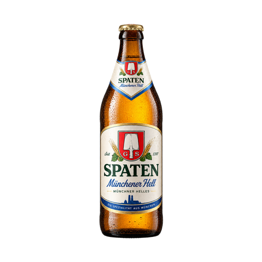 Spaten Münchener Hell — app catalog bottle illustration