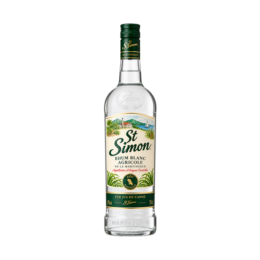 St Simon Rhum Blanc Agricole de la Martinique - Appellation d'Origine Contrôlée — app catalog bottle illustration