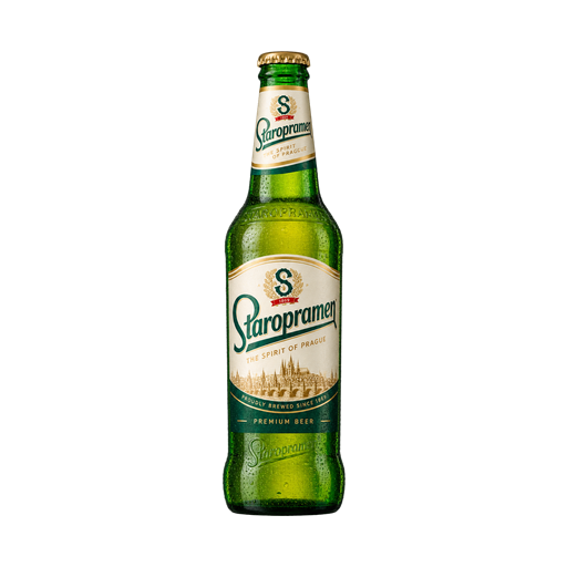 Staropramen beer — app catalog bottle illustration