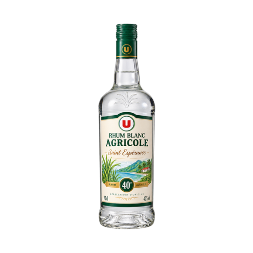 super u Rhum blanc agricole Saint Esperance 40° — app catalog bottle illustration