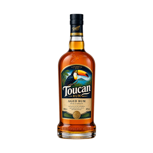 Toucan — app catalog bottle illustration