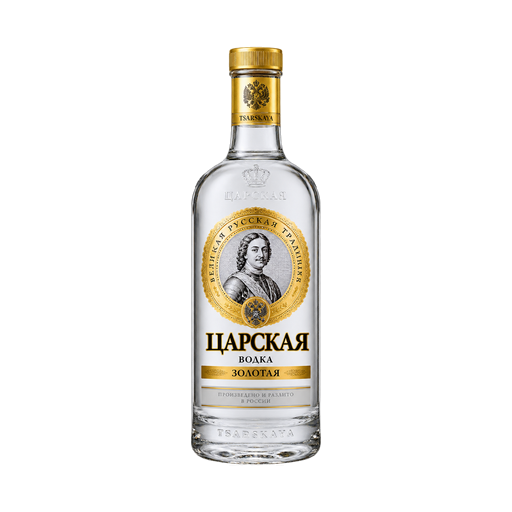 Tsarskaya Wodka "zarskaja Solotaja" — app catalog bottle illustration