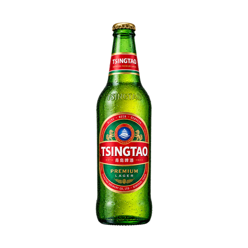 Tsingtao Beer — app catalog bottle illustration