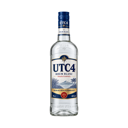 UTC4 UTC 4 Rhum Blanc traditionnel Rhum des Antilles françaises — app catalog bottle illustration