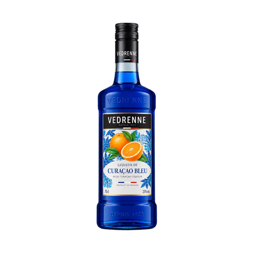 Vedrenne liqueur de curaçao bleu — app catalog bottle illustration