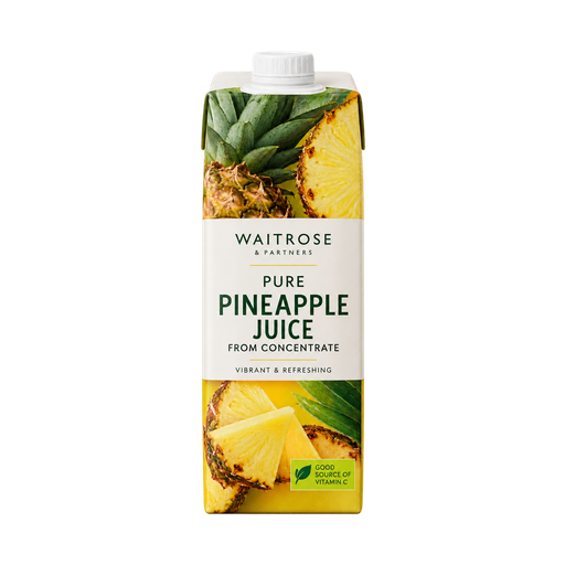 Waitrose Pure pineapple juice from concentrate — app catalog bottle illustration