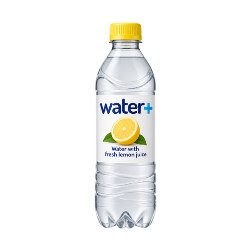 Water with fresh lemon juice — app catalog bottle illustration