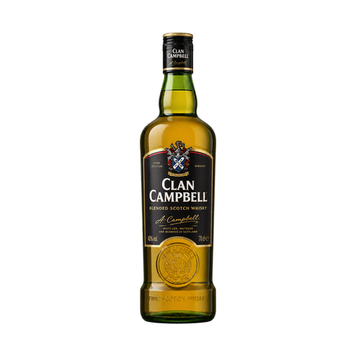 Whisky Ecosse blended sans âge Clan Campbell — app catalog bottle illustration