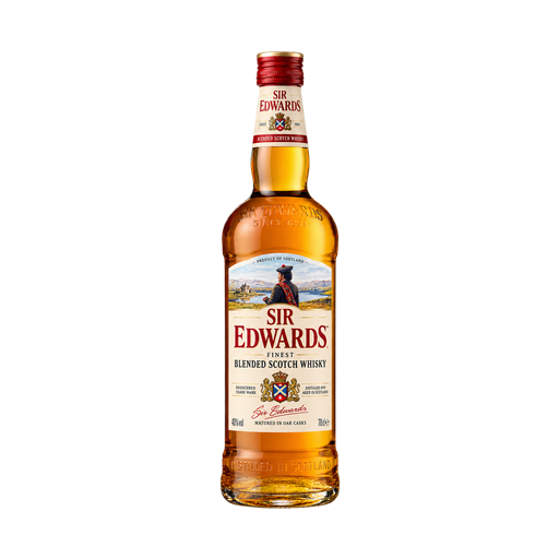 Whisky Ecosse blended sans âge Sir Edwards — app catalog bottle illustration