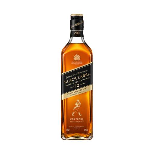 Whisky Johnnie Walker 200th Black Label Edición Limitada — app catalog bottle illustration