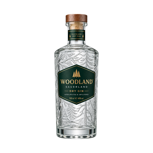 Woodland Sauerland dry Gin — app catalog bottle illustration