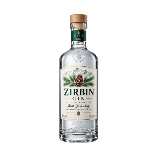 Zirbin Gin — app catalog bottle illustration