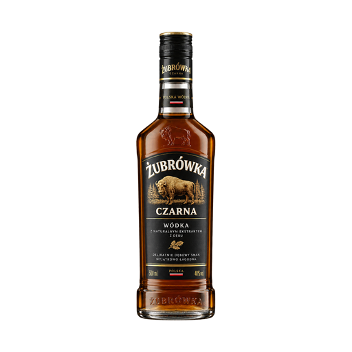 zubrowka Wódka czarna — app catalog bottle illustration