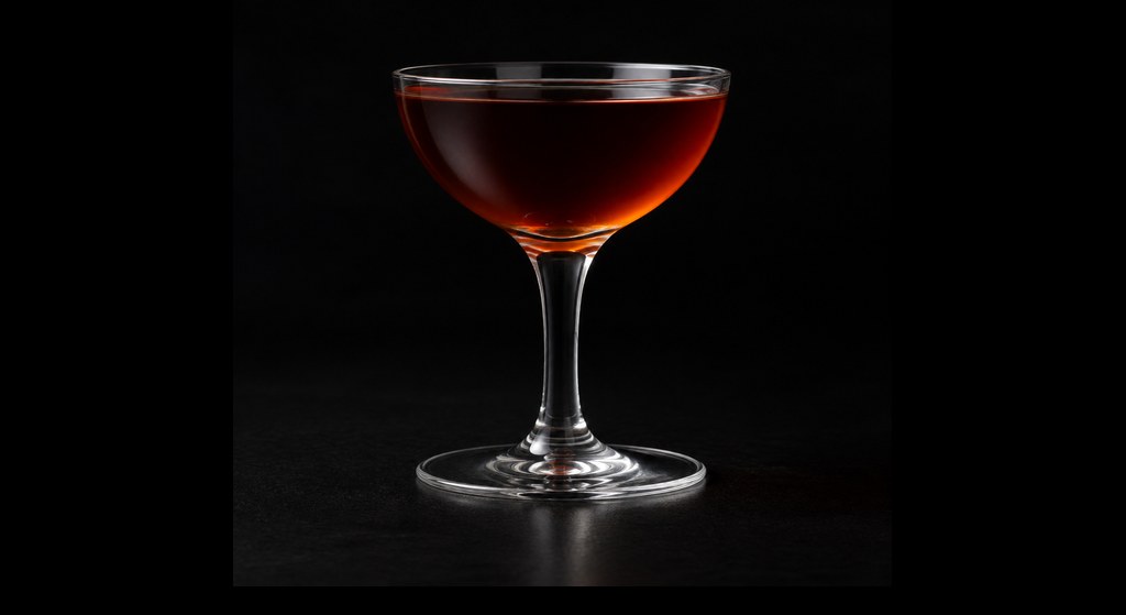 100 Year Old Cigar cocktail on a dark studio background