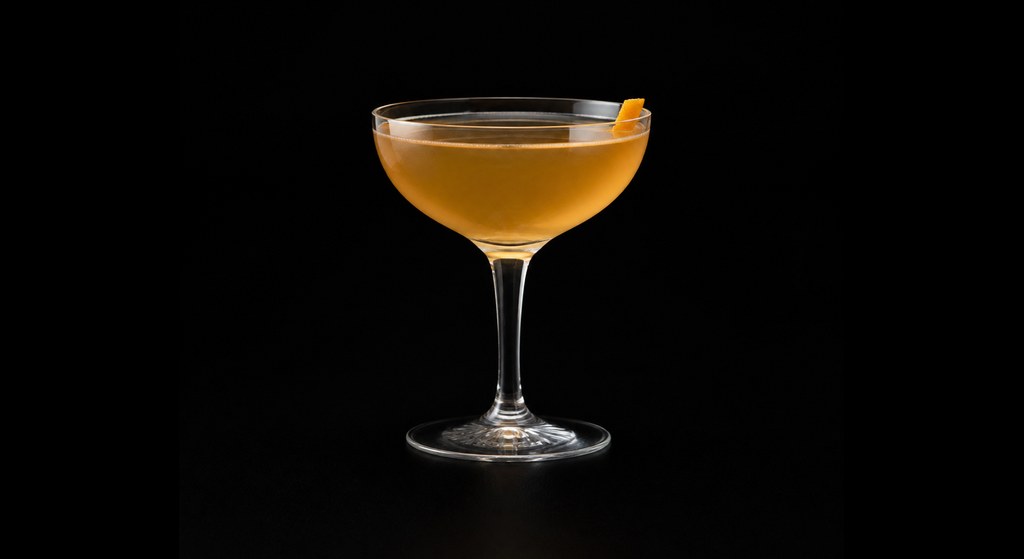 49th Parallel cocktail on a dark studio background