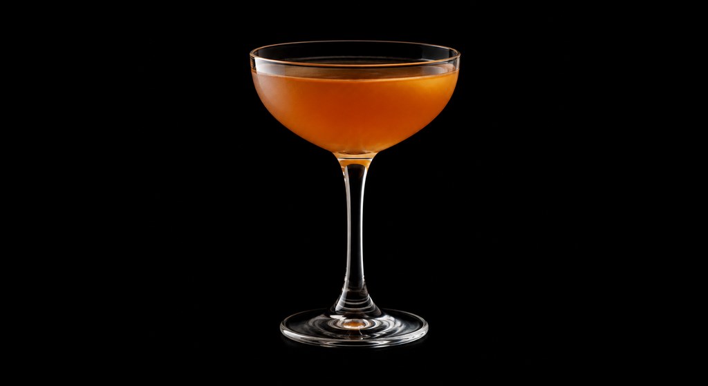 Affinity Cocktail cocktail on a dark studio background
