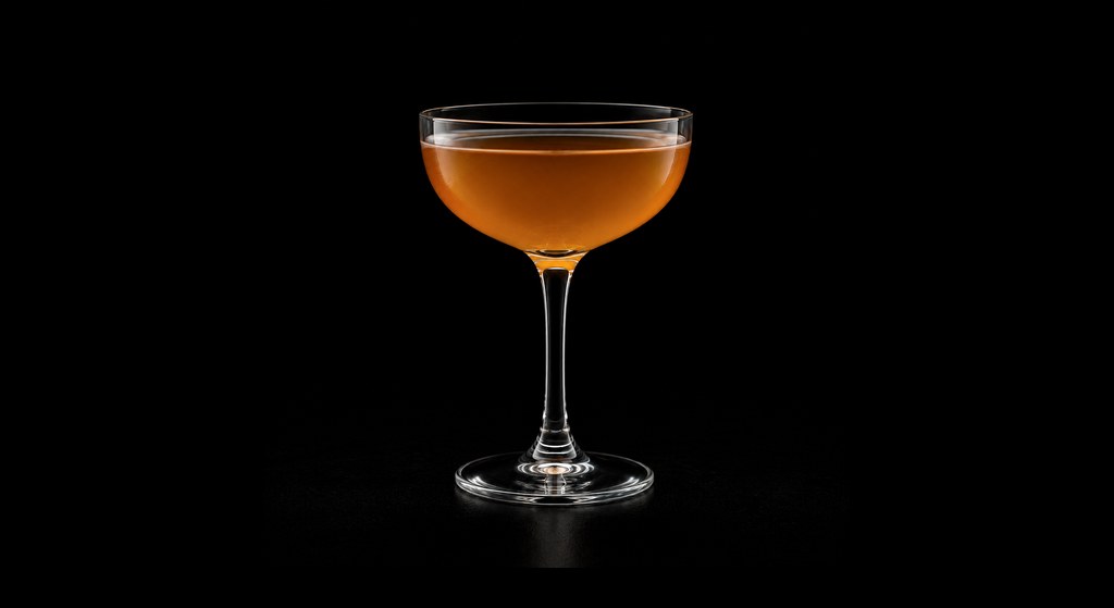 Alabazam cocktail on a dark studio background