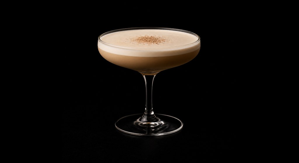 Alexandra cocktail on a dark studio background