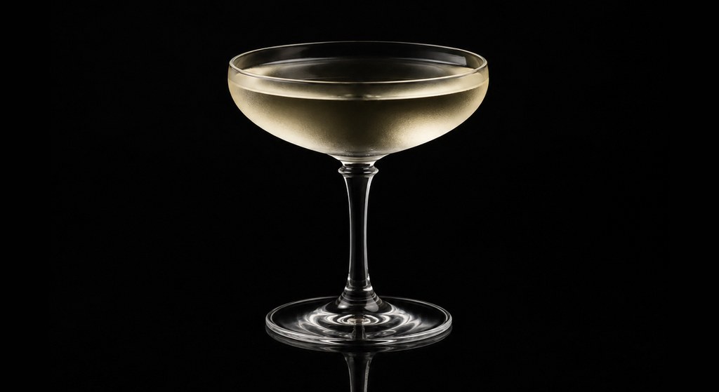 Allies Cocktail cocktail on a dark studio background