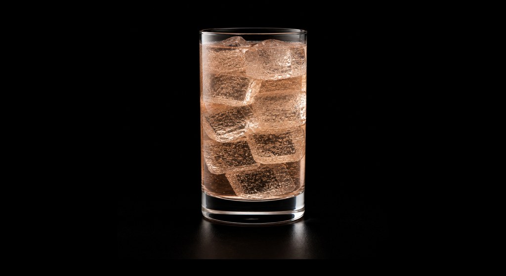 Amaretto Rose cocktail on a dark studio background