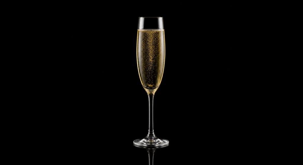 Ambrosia cocktail on a dark studio background