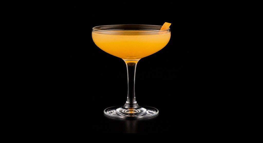 Amsterdam Cocktail cocktail on a dark studio background
