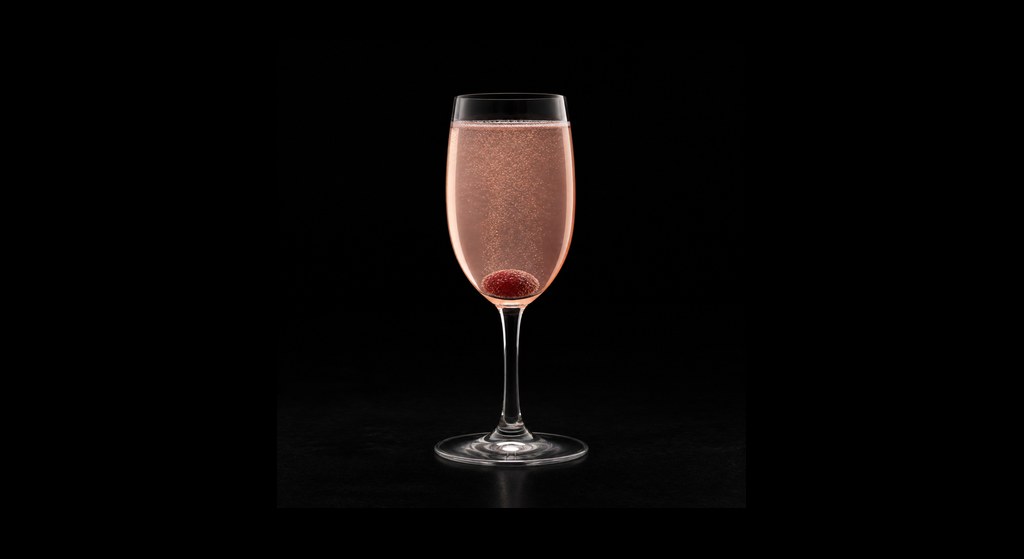 Andean Dusk cocktail on a dark studio background