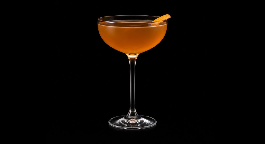 Angel's Share No.1 cocktail on a dark studio background