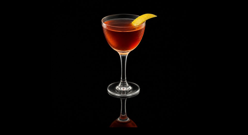 Antrim Cocktail cocktail on a dark studio background