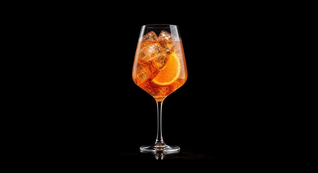 aperol spritz cocktail in a serving glass