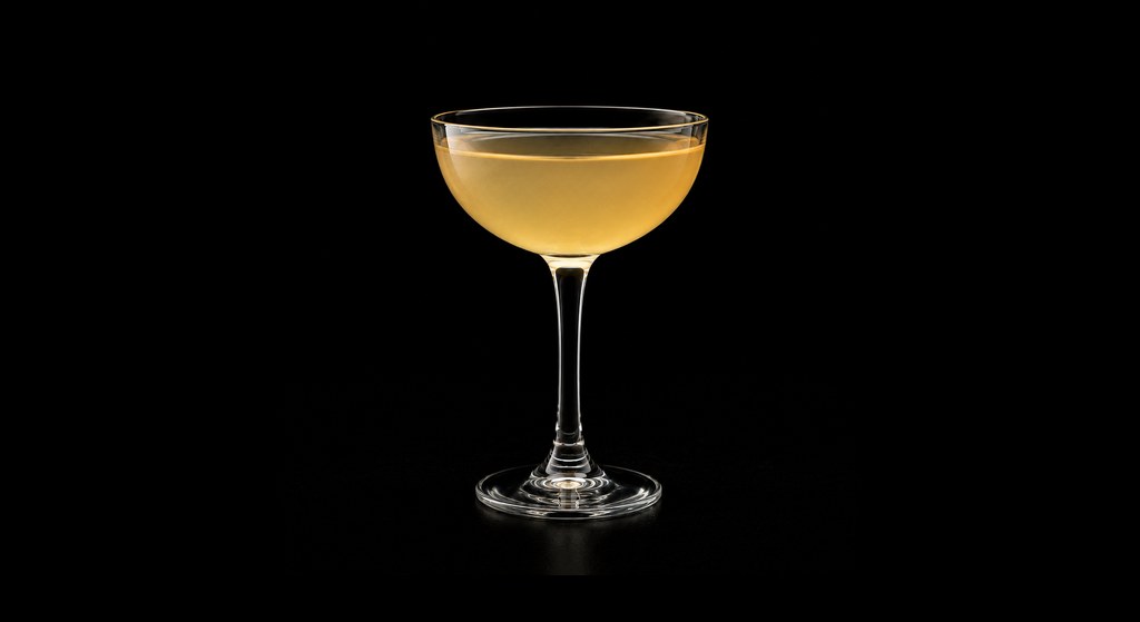 Apple Business cocktail on a dark studio background
