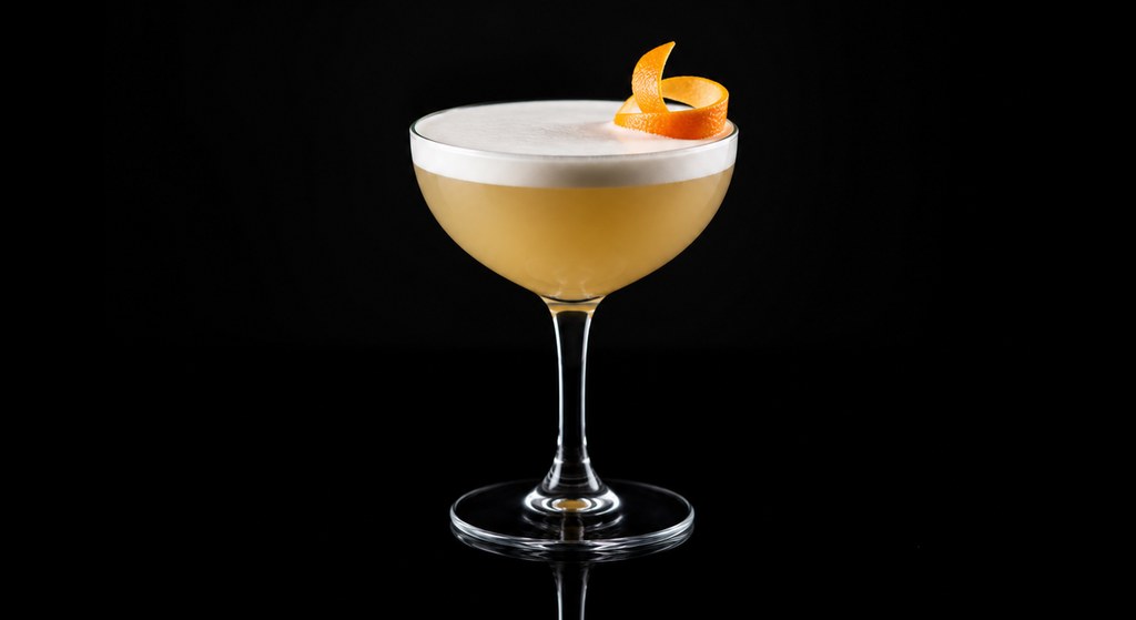 Autumn Cocktail cocktail on a dark studio background