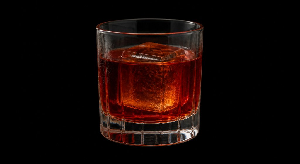 Avioncito cocktail on a dark studio background