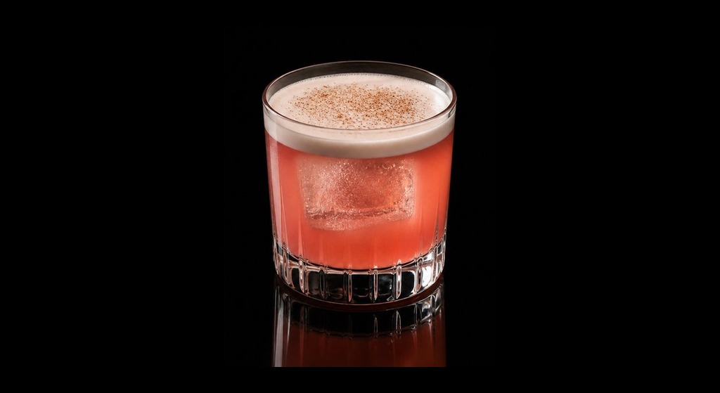Baby Turtle cocktail on a dark studio background