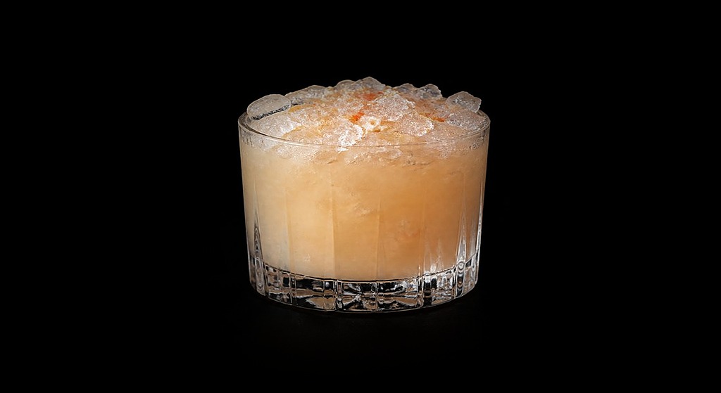 Bad Sneakers cocktail on a dark studio background