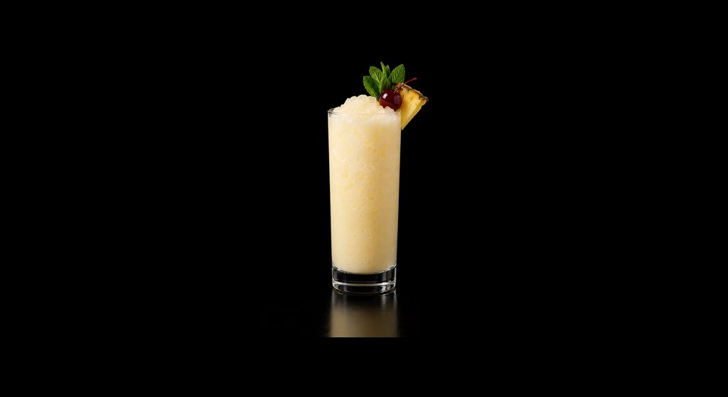Bahia cocktail on a dark studio background
