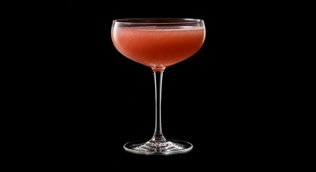 Barnaby's Buffalo Blizzard cocktail on a dark studio background