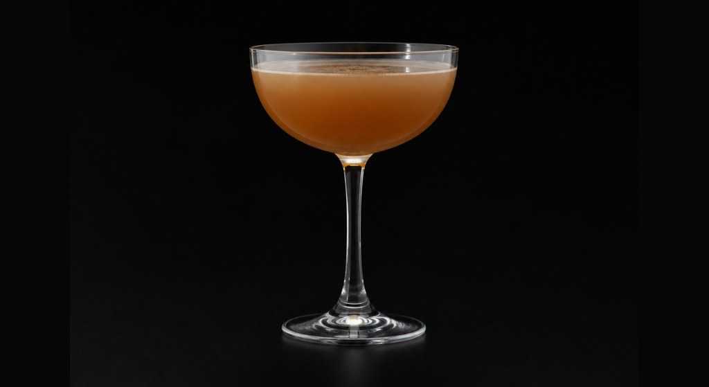 Barrymore Room cocktail on a dark studio background