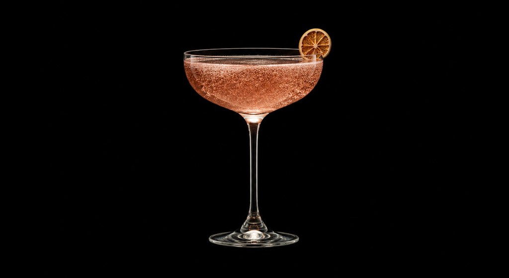 Baya Baya cocktail on a dark studio background