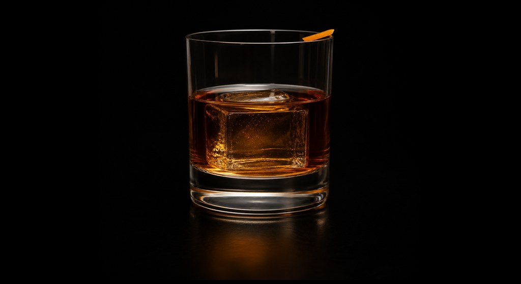 Bayonet cocktail on a dark studio background