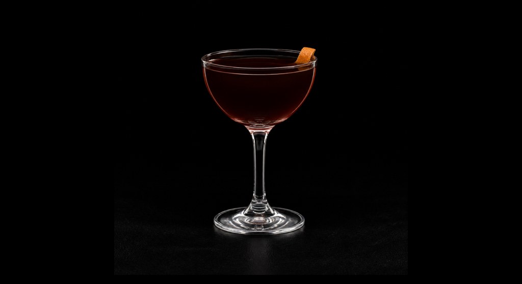 Beatnik cocktail on a dark studio background