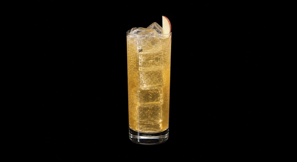 Bee Sting cocktail on a dark studio background