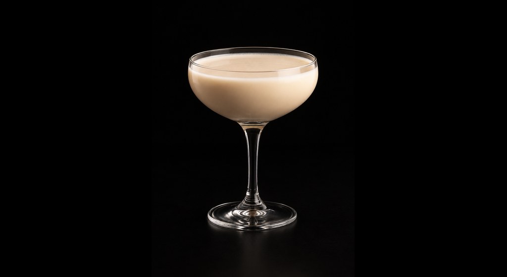 Bee's Kiss cocktail on a dark studio background
