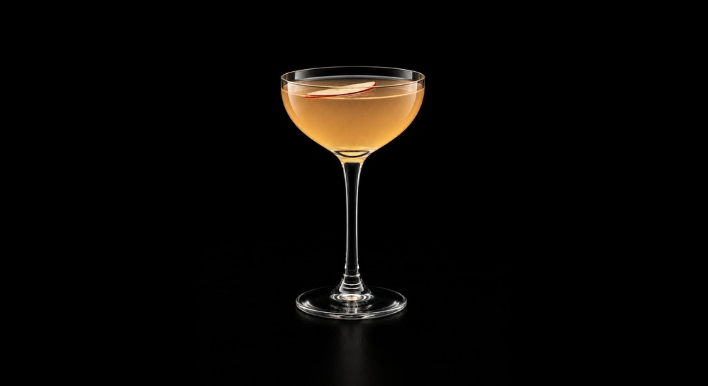 Bertram's Cap cocktail on a dark studio background