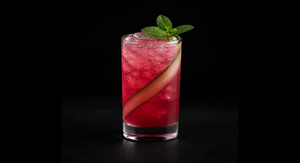 Biggest Asset cocktail on a dark studio background