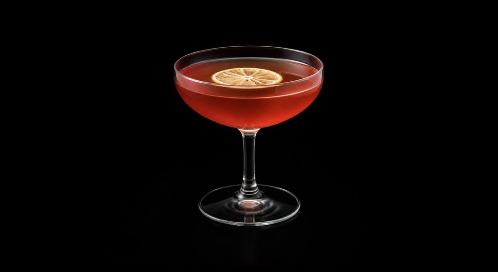 Billionaire cocktail on a dark studio background