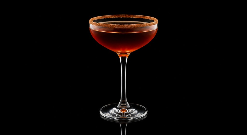 Black Diamond #2 cocktail on a dark studio background