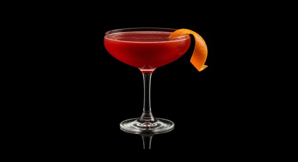 Blooded Knees Cocktail cocktail on a dark studio background