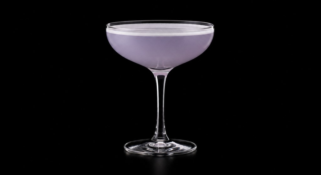 Blue Moon Cocktail cocktail on a dark studio background