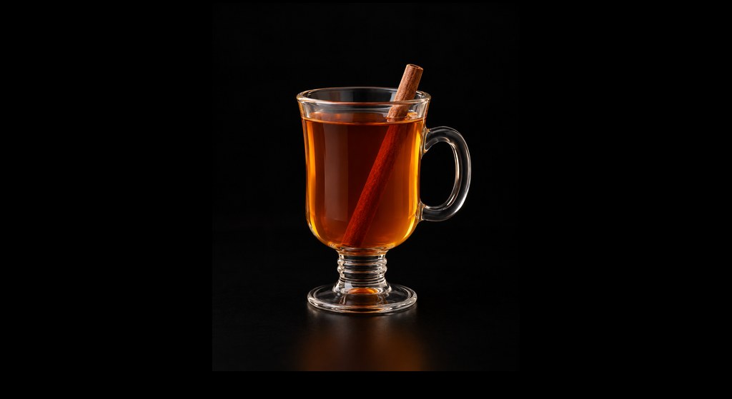 Blueberry Tea cocktail on a dark studio background